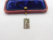 Sterling Silver Mathmatical Abacus Charm Pendant Vintage c1970