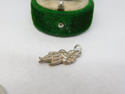 Sterling Silver Bagpipes Charm Pendant Vintage c1970