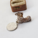 Sterling Silver Old Mother Hubbard in the Shoe Charm Pendant Vintage c1970