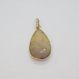 Sterling Silver Faceted Raw Amethyst Peardrop Charm Pendant Vintage c1970s