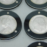 London Mint Office Complete Silver British-India Rupee Seven Coin Set