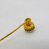 Victorian Rolled Gold & Paste Set Stick Pin Antique c1880s