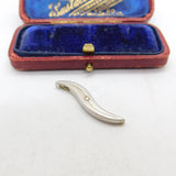 Sterling Silver Abstract Swirl Charm Pendant Vintage c1970