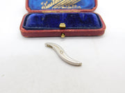Sterling Silver Abstract Swirl Charm Pendant Vintage c1970