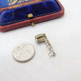 Sterling Silver Big Ben London Charm Pendant Vintage c1970