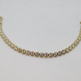 Sterling Silver CZ Tennis Style Bracelet Contemporary c2000's