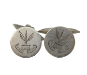 Sterling Silver 'Tea Research Institute' Pair of Cufflinks Antique 1932