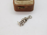 Sterling Silver Aquarius Charm Pendant Vintage c1970