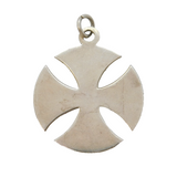 Sterling Silver Large Celtic Cross Pendant Vintage 1973 London