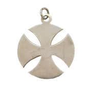 Sterling Silver Large Celtic Cross Pendant Vintage 1973 London