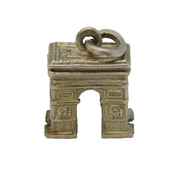 Sterling Silver Arc de Triomphe Charm Pendant Vintage c1970s