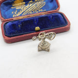 Sterling Silver Traditional Telephone Charm Pendant Vintage c1970