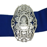 Victorian Sterling Silver Nurses Buckle 'Loyal En Tout' Antique 1900 Chester