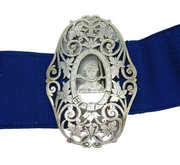 Victorian Sterling Silver Nurses Buckle 'Loyal En Tout' Antique 1900 Chester