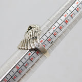 Sterling Silver Eagle Bird Of Prey Statement Ring Vintage c1970 Size Q 1/2