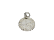 Sterling Silver Newfoundland Coin Charm Pendant Antique 1908 Edwardian