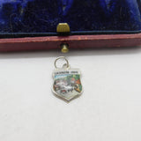 Sterling Silver and Enamel Cockinton Forge Shield Charm Pendant Vintage c1970