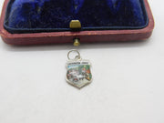 Sterling Silver and Enamel Cockinton Forge Shield Charm Pendant Vintage c1970