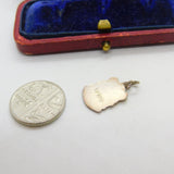 Sterling Silver and Enamel Blackpool Travel Shield Charm Pendant Vintage c1970
