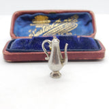 Sterling Silver Traditional Wine Jug Charm Pendant Vintage c1970