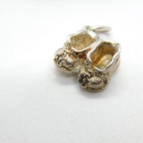 Sterling Silver Little Booties Charm Pendant Vintage c1970