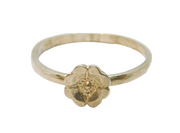 Sterling Silver Daisy Flower Band Dress Ring Vintage c1970 Size K
