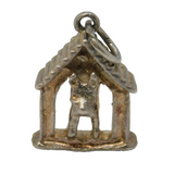 Sterling Silver Church Marriage Gate Charm Pendant Vintage c1970