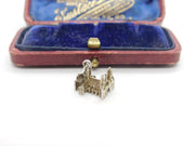 Sterling Silver Westminster Abbey Charm Pendant Vintage c1970