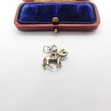 Sterling Silver Mounted Solder on Horseback Charm Pendant Vintage c1970