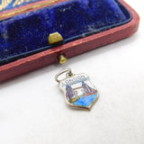 Sterling Silver London Tower Bridge Enamel Charm Pendant Vintage c1970