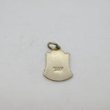 Sterling Silver Lyme Regis Enamel Shield Travel Charm Pendant Vintage c1970s