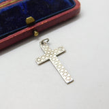 Sterling Silver Crucifix Charm Pendant Vintage c1970