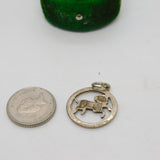 Sterling Silver Aries the Ram Charm Pendant Vintage c1970