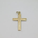 Sterling Silver Fred Manshaw Patterned Cross Charm Pendant Vintage 1963 London