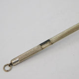 20th Century Sterling Silver Engine Turned Swizzle Stick Antique c1920s Deco