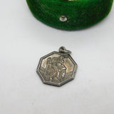 Sterling Silver St Christopher Charm Pendant Vintage c1970