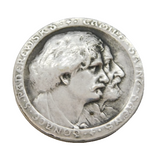 Swiss Sterling Silver Music Festival Vevey Medal Antique 1913 Art Deco