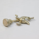 Sterling Silver Cupid Firing Arrow Charm Pendant Vintage c1970