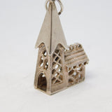 Sterling Silver Religious Church Charm Pendant Vintage c1970