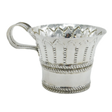 Edwardian Arts & Crafts Sterling Silver Basket Form Mug Antique 1908 Chester