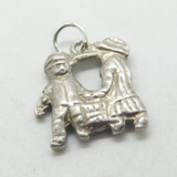 Sterling Silver Sweet 'Twins Of Gemini' Zodiac Charm Vintage c1970