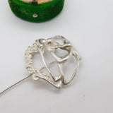 Sterling Silver Absract Dancing Figure Large Stick Pin Vintage 1986 London