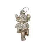 Sterling Silver Lincoln Imp Charm Pendant Vintage c1970