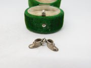 Sterling Silver Pair of Shoes Charm Pendant Vintage c1970