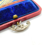 Sterling Silver Venetian Gondolier  Charm Pendant Vintage c1970