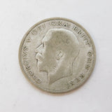 King George V .500 Silver Half Crown Coin Antique 1924 Fair/Fine Condition