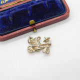Sterling Silver Oriental Farmer Charm Pendant Vintage c1970