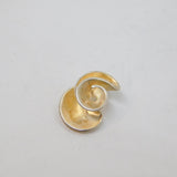 Sterling Silver Brushed Stylised Flower Charm Pendant Contemporary c2000s
