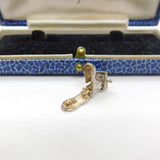Sterling Silver Opening Mother Hubbard in the Shoe Charm Pendant Vintage c1970