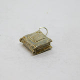 Sterling Silver Opening Bible With Lords Prayer Charm Pendant Vintage c1970